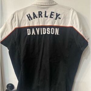 Women’s Harley Davidson zip up shirt